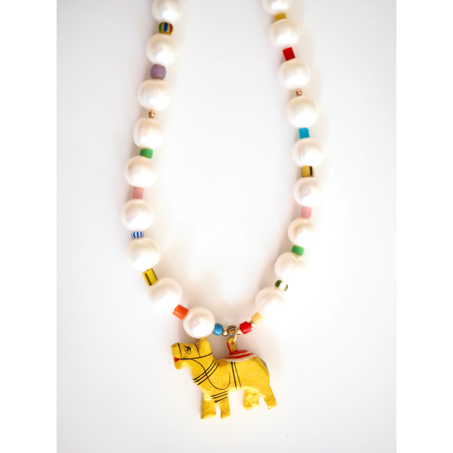 Vintage Animal Pearl Necklace – Handmade in Canada by Bunny